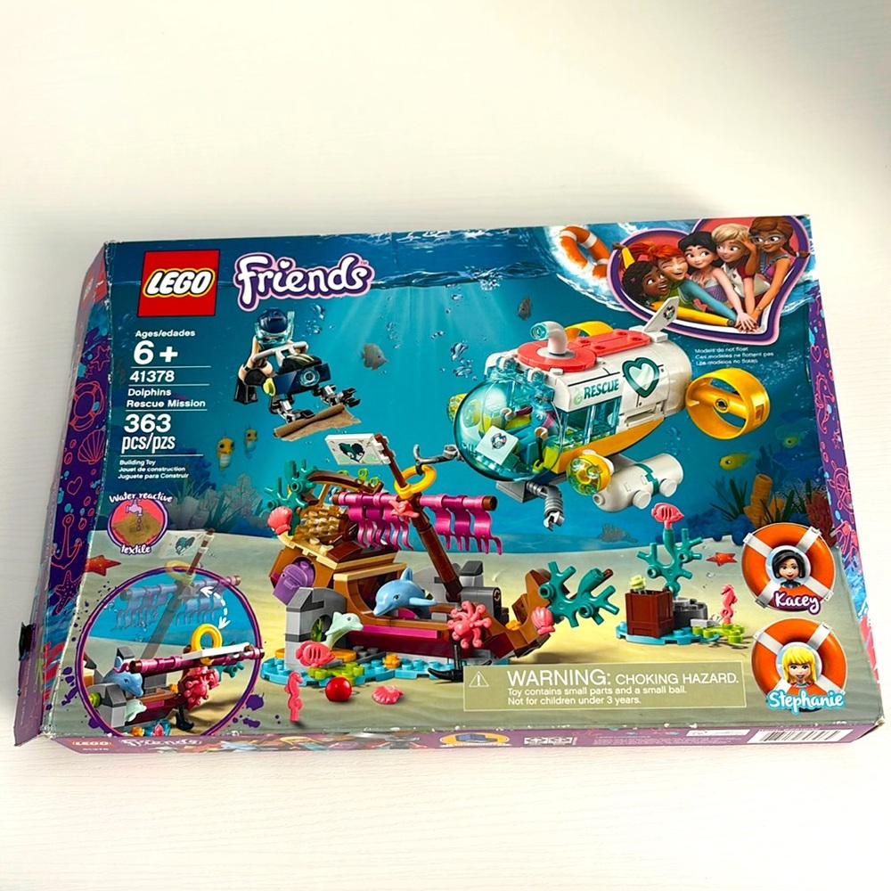 LEGO 41378 Dolphins Rescue Mission Friends Stephanie Kacey submarine